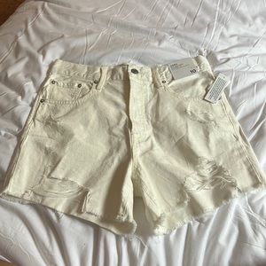 Aero 90s high rise jean shorts